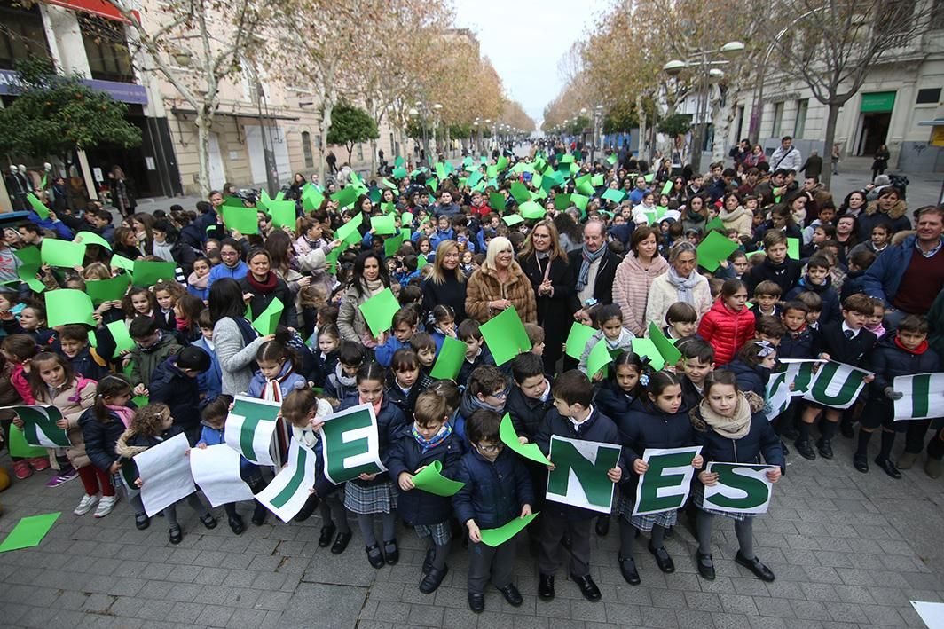 Escolares cordobeses contra el cáncer