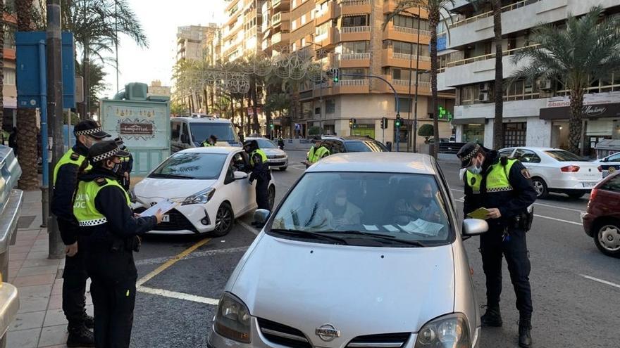 Alicante, vacía durante la Nochevieja del año Covid