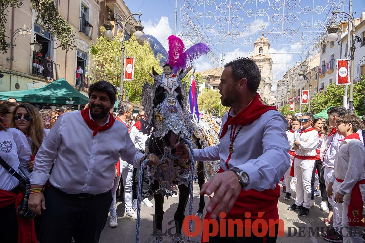 Recorrido Caballos del Vino día dos de mayo en Caravaca