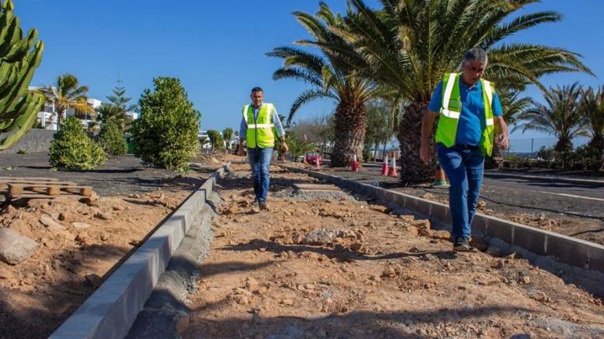 El carril bici de Costa Teguise, previsto para enero de 2022