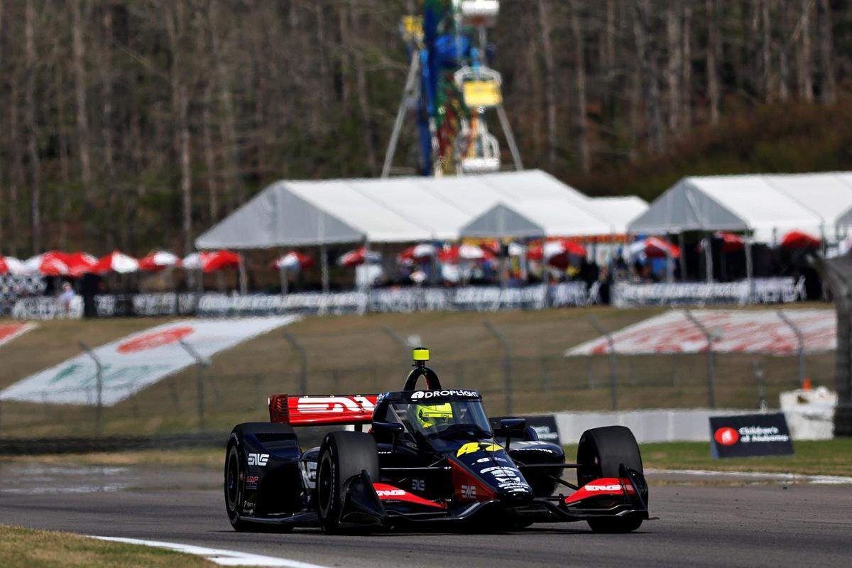 Mick Schumacher rodando en Barber (Alabama)