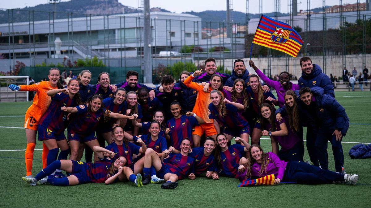 El Barça C, campeón de Liga (Tercera RFEF)