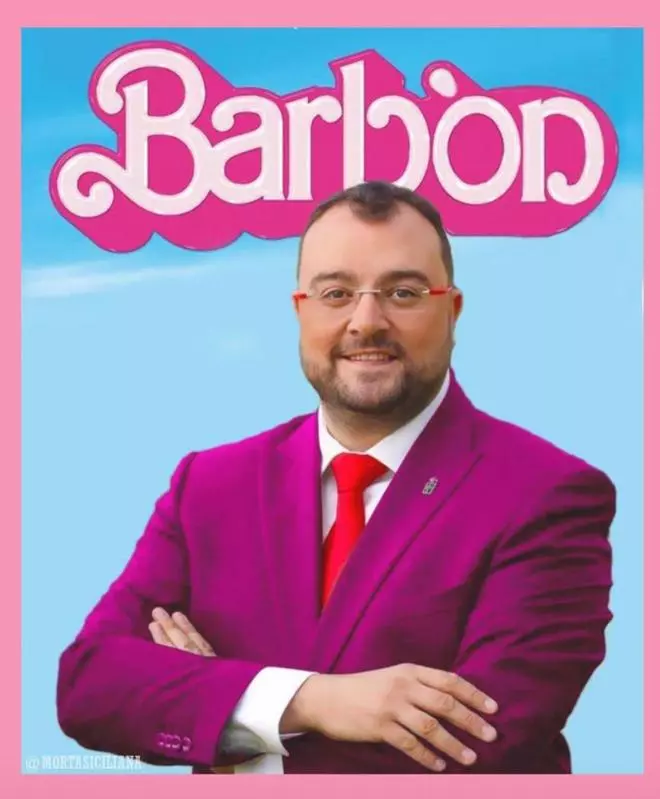 El presidente del Principado se sube al carro de la moda "Barbie": "Tengo que hacerme con una"
