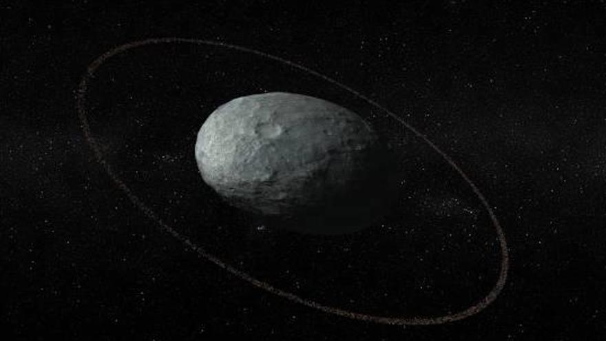 Descubierto un anillo en el planeta enano Haumea