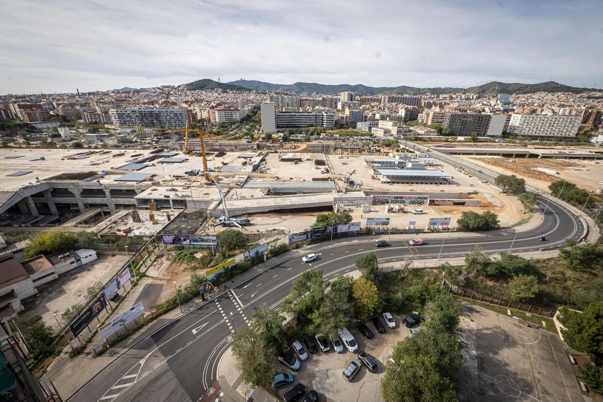 Así están las obras de la futura estación de la Sagrera