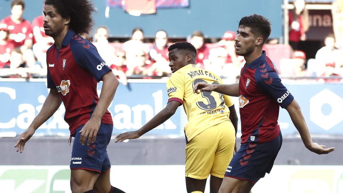Ansu Fati marcó su primer gol con el primer equipo del FC Barcelona ante Osasuna