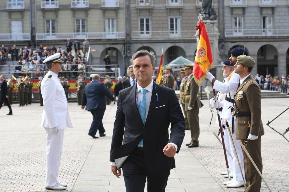 Ceremonia civil de jura de bandera en María Pita