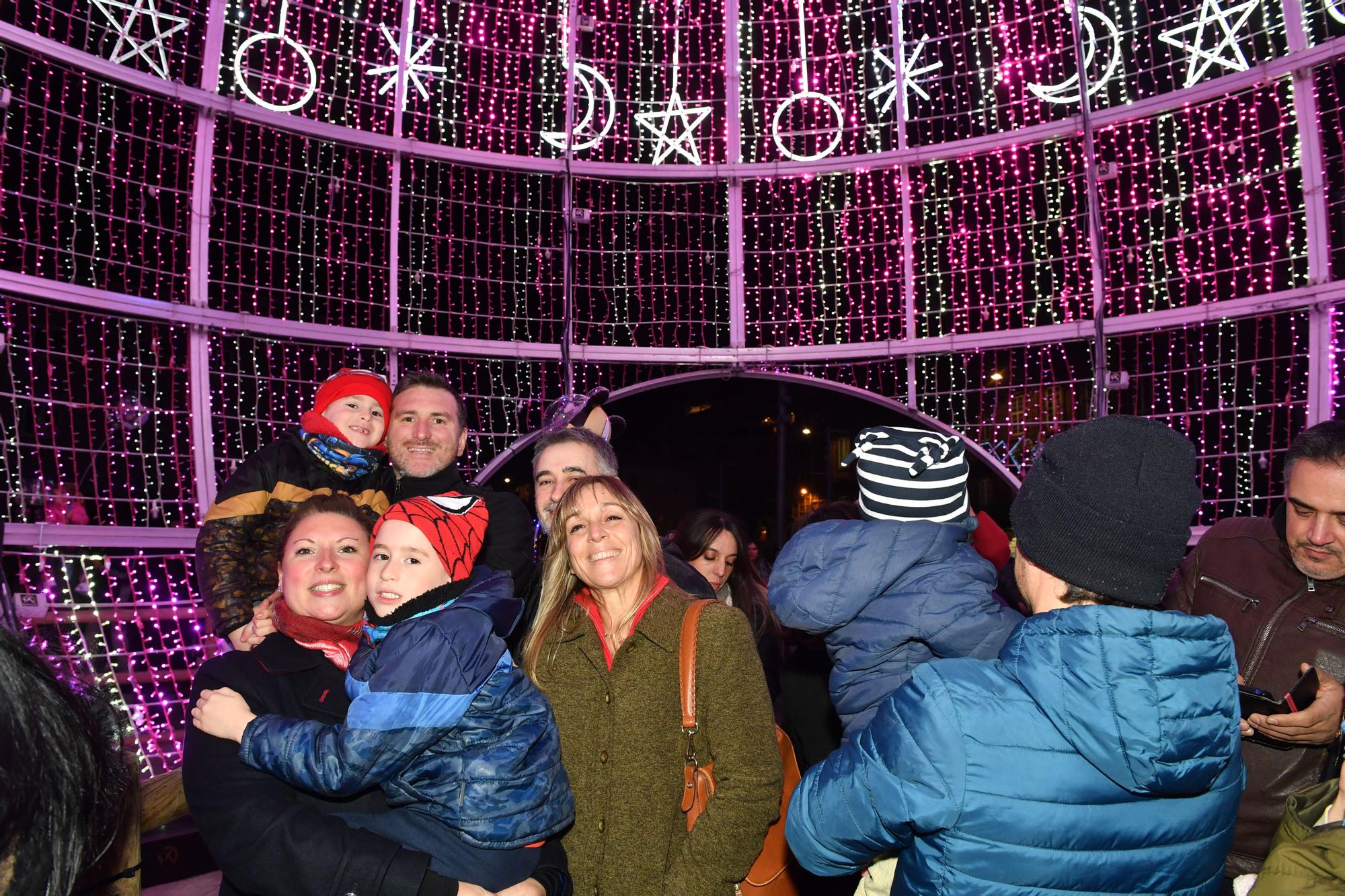 Encendido de las luces de Navidad en A Coruña