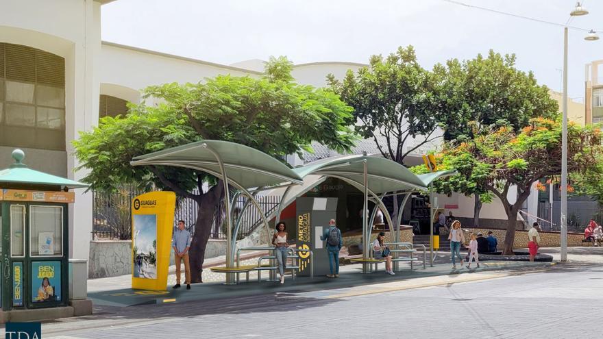 La MetroGuagua &quot;a la carta&quot; tendrá paradas con wifi y pantallas táctiles informativas