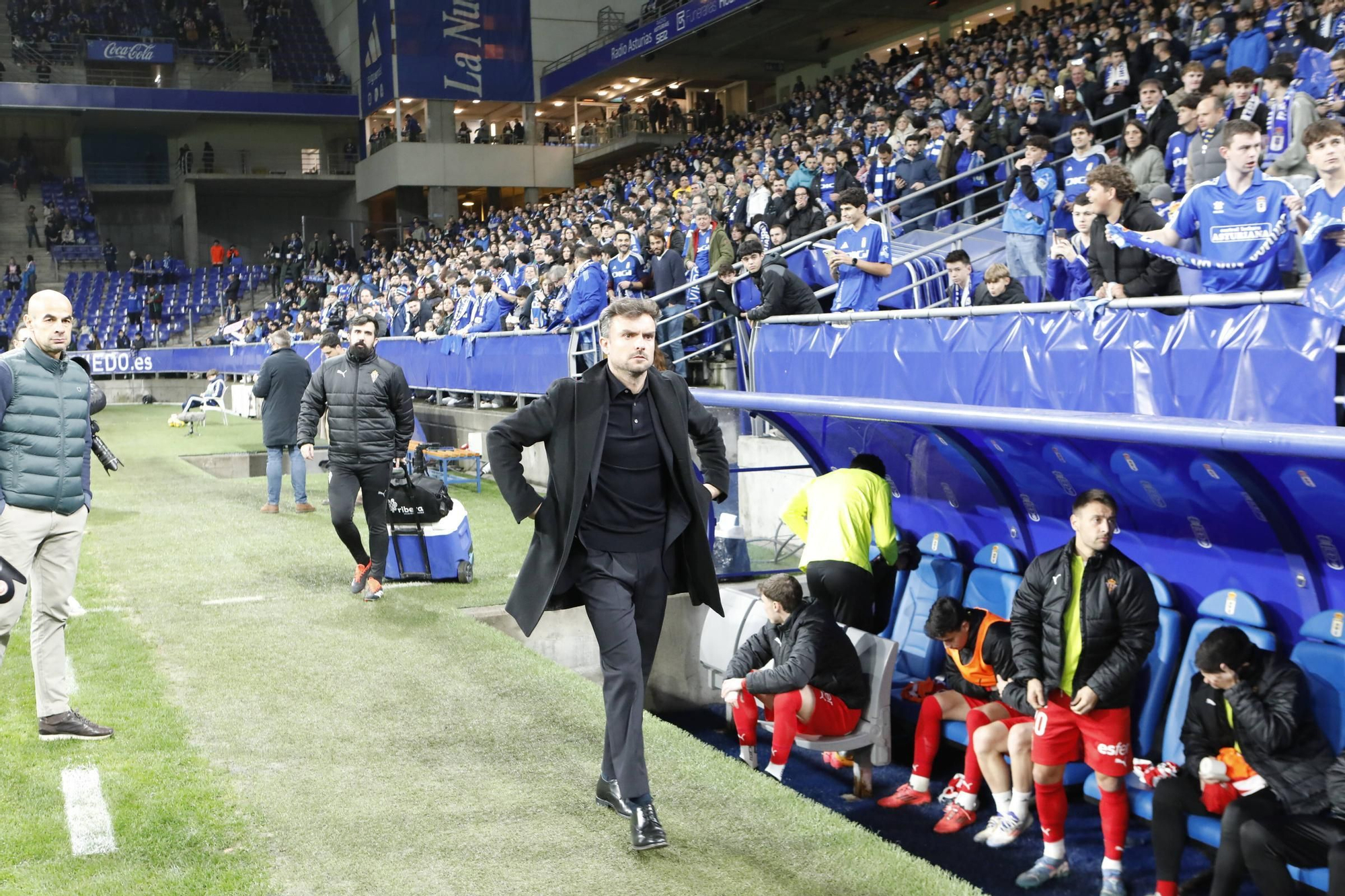 Así fue el derbi asturiano: todas las fotos del encuentro entre el Oviedo y el Sporting en el Tartiere