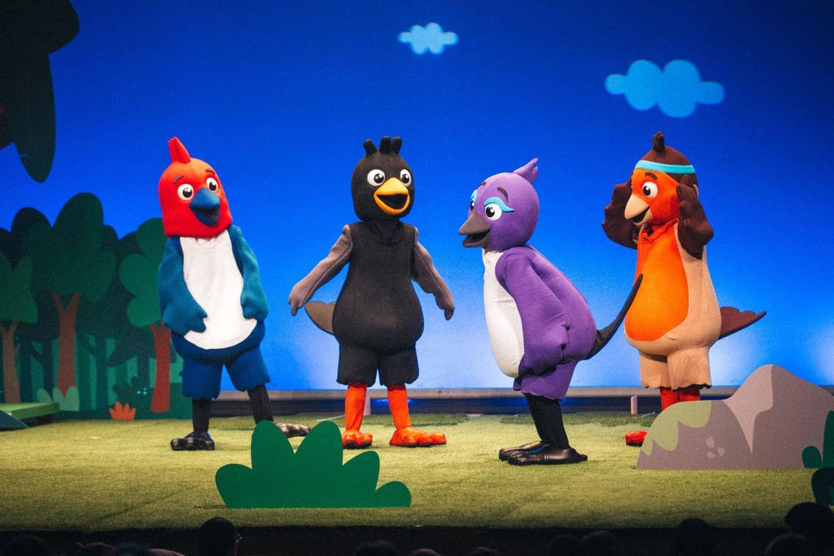 Personaxes do espectáculo.