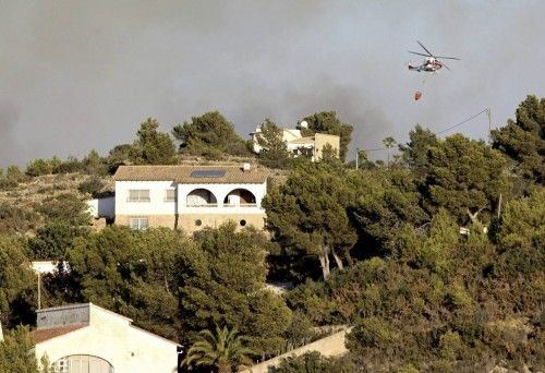 Incendio forestal en Xàbia