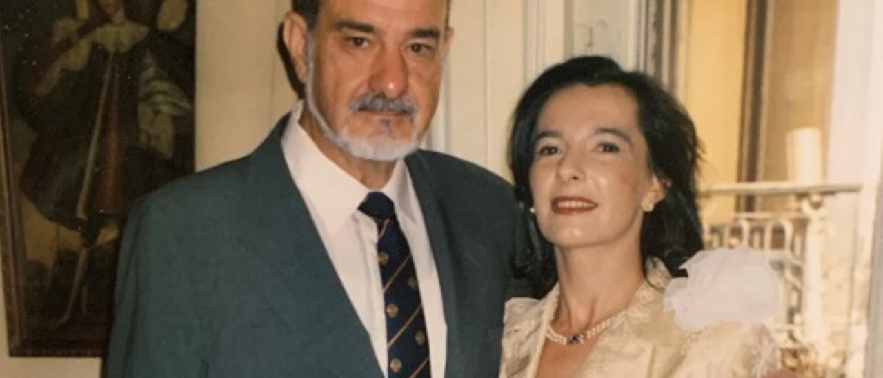 José María Sánchez de Toca con su hija Gracia.