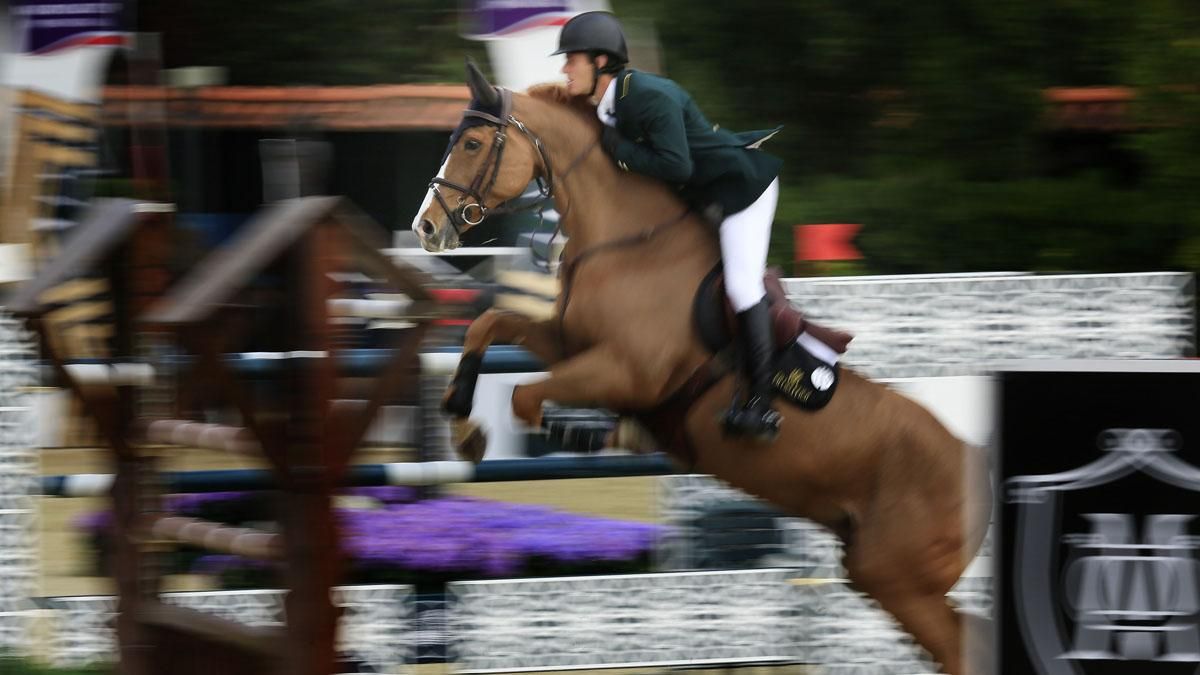 Concurso de saltos de hípica en el Real Club de Polo de Barcelona.
