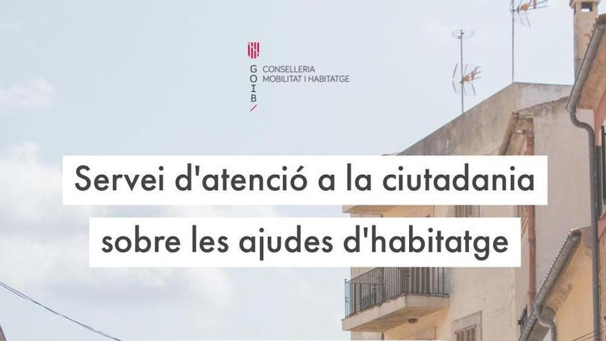 El Govern abre un servicio telefónico sobre las ayudas para vivienda