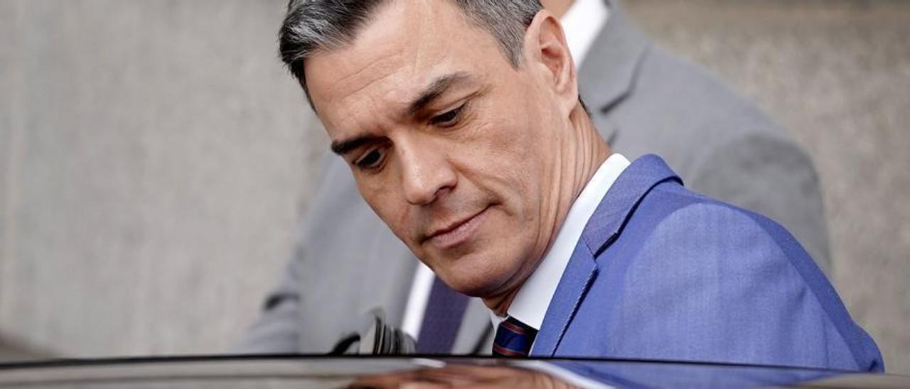 Pedro Sánchez en el Congreso de los Diputados.