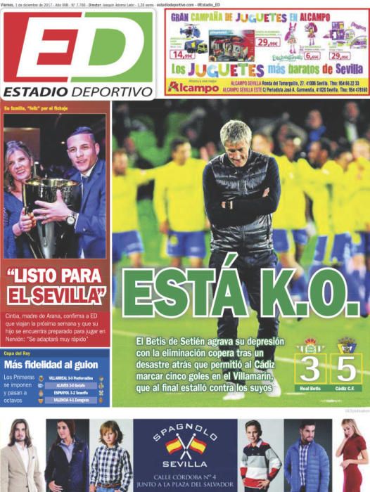 Portadas del viernes 1 de diciembre