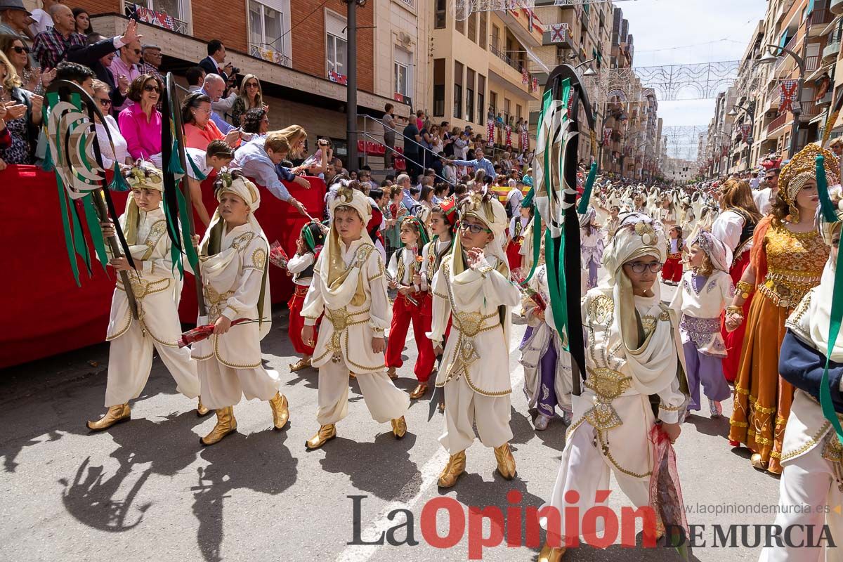 Desfile infantil del Bando Moro en las Fiestas de Caravaca