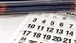 Un calendario de este año.