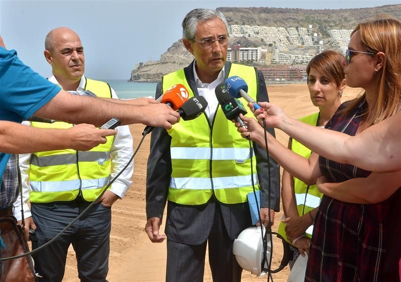 Visita de la Feht a la nueva Playa de Anfi Tauro