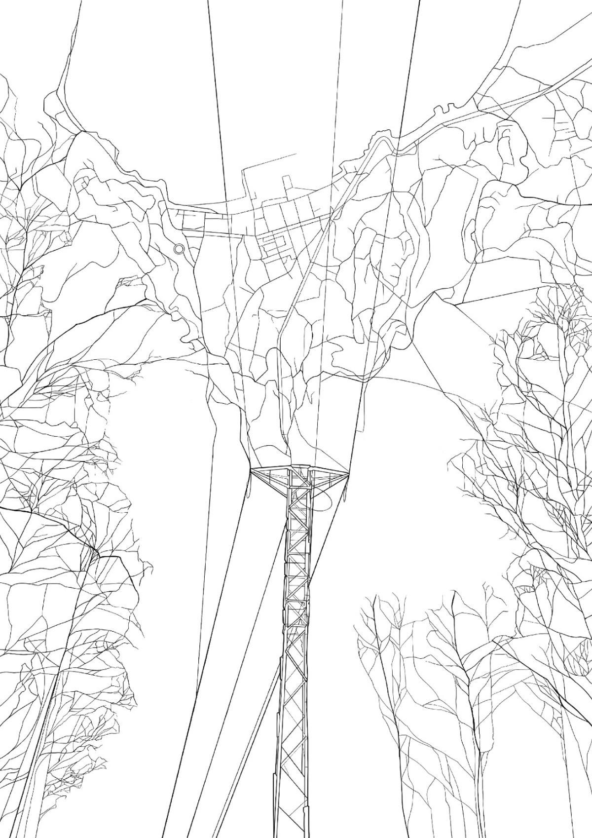 A portada do libro, deseñada por Nerea Cordeiro, e que xoga co mapa de Bueu.