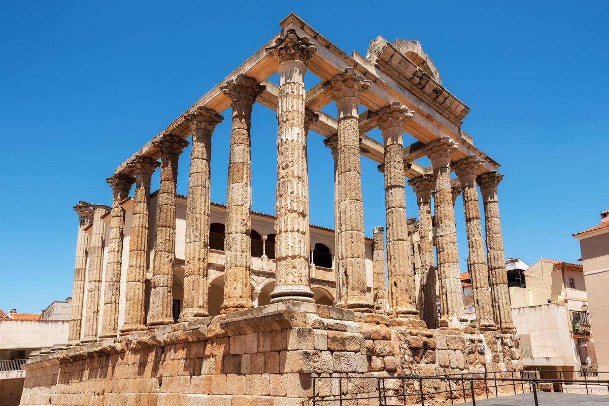 El templo romano de Diana, en Mérida