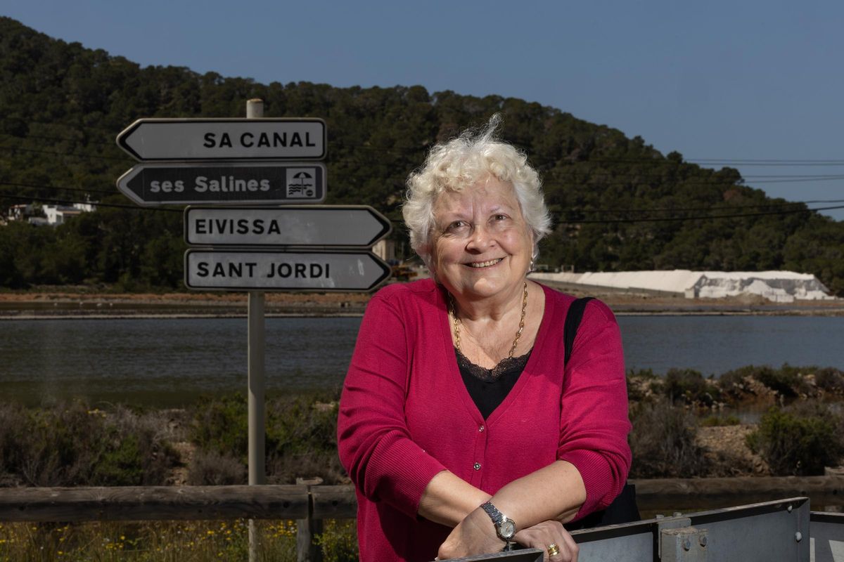 Esperança Marí ayer en ses Salines.