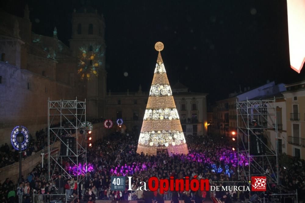 Encendido de luces de Navidad en Lorca