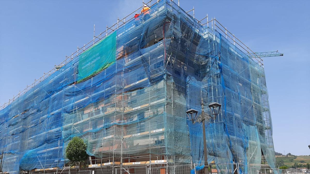 Los pisos en construcción en Lugo de Llanera