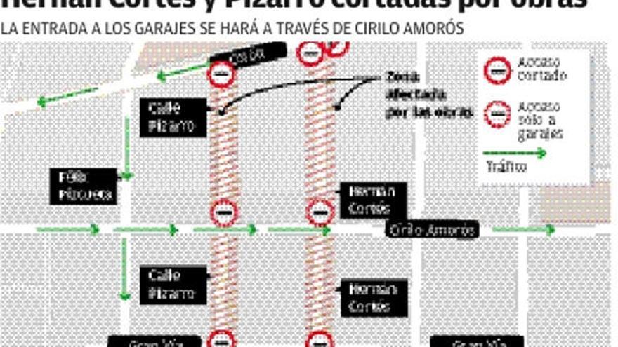 Las obras de reurbanización de Hernán Cortés empiezan el lunes