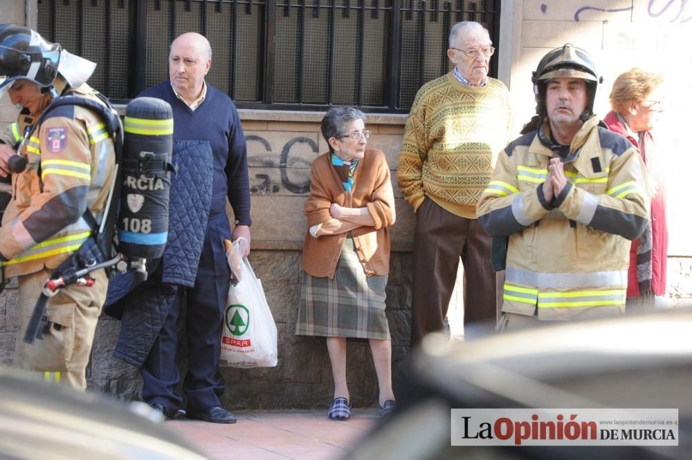 Incendio en un piso en San Andrés