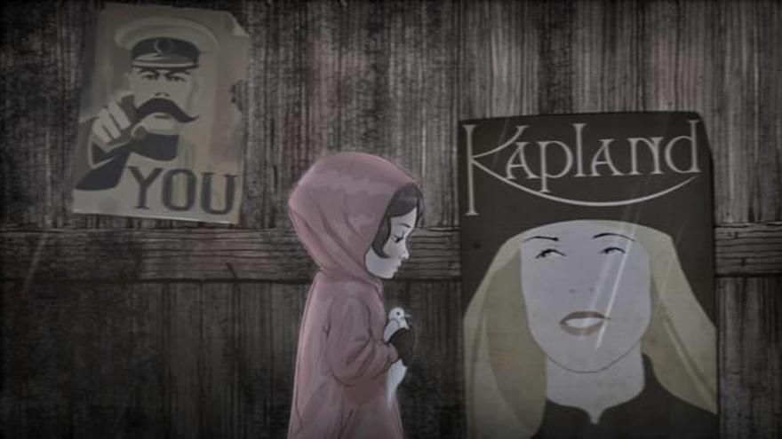 Fotograma del videoclip premiado, Up in the sky, realizado para Kapland por el estudio alicantino Cabeza Voladora.