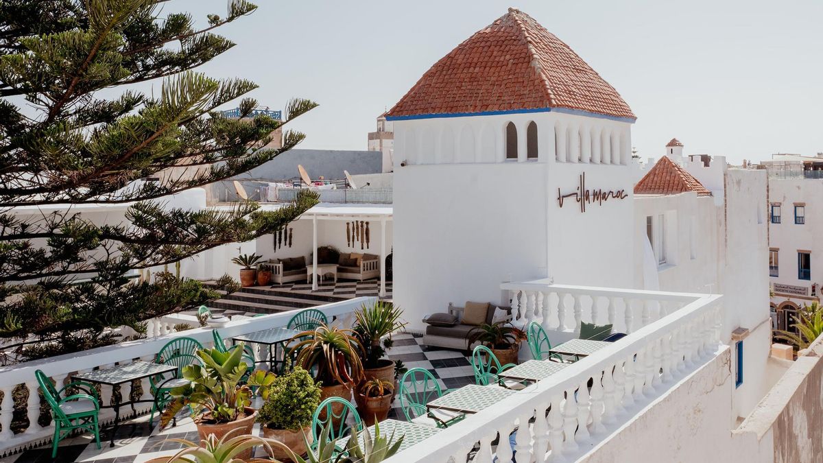 Entramos en Villa Maroc, un antiguo riad convertido en hotel boutique