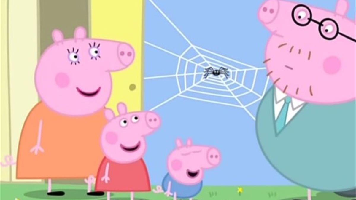 Un capítulo de ’Peppa Pig’ sobre las arañas.