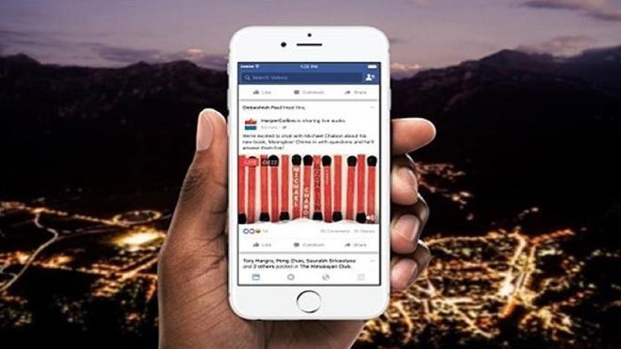 Facebook introduce la retransmisión de audio en directo