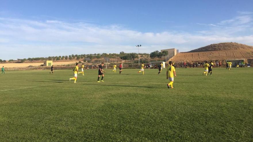 Un partido de la Bovedana durante esta pretemporada.