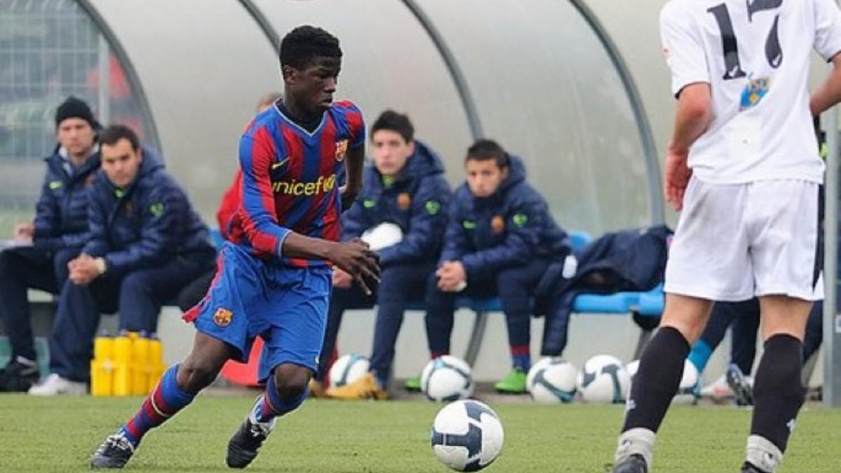 Keita Balde jugó en el Barça des de que era benjamín hasta el Cadete A