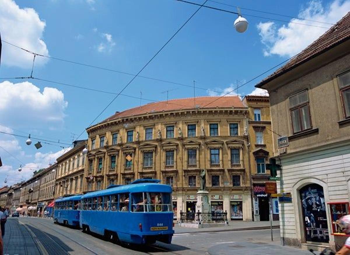 Calle Ilica en Zagreb.