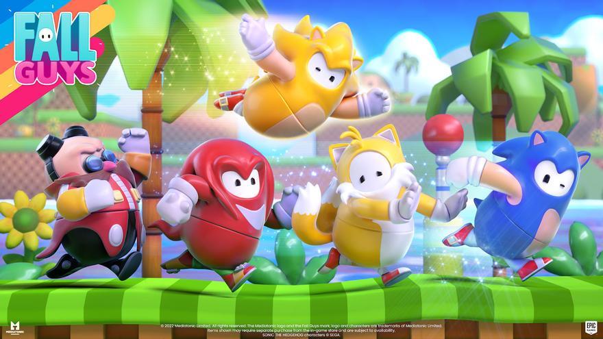 Fall Guys: Sonic y amigos celebran su cumpleaños con un evento en el juego de fiesta