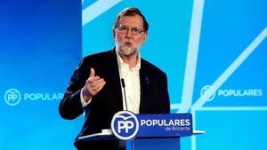 Rajoy, en un mitin del PP.