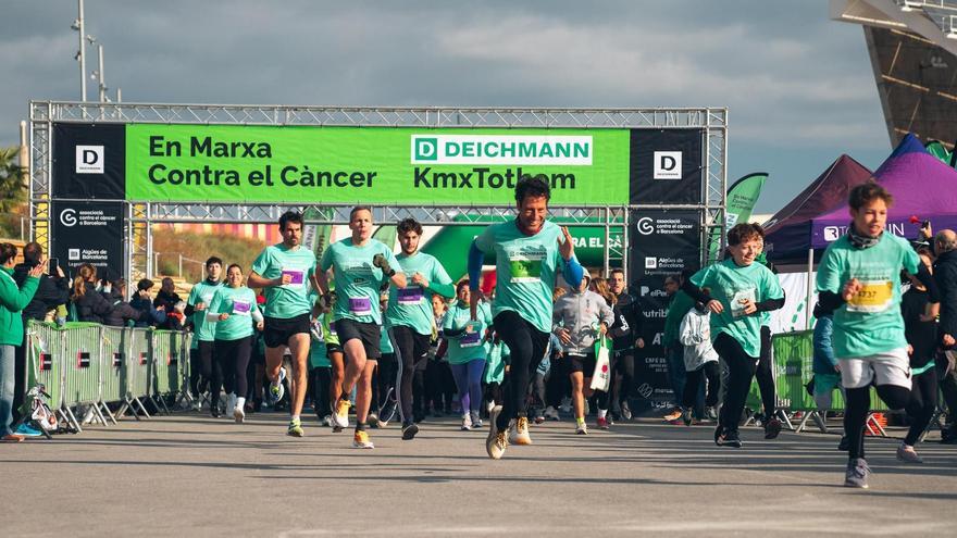 Corredores de la carrera 'En marxa contra el càncer', en una imagen de archivo
