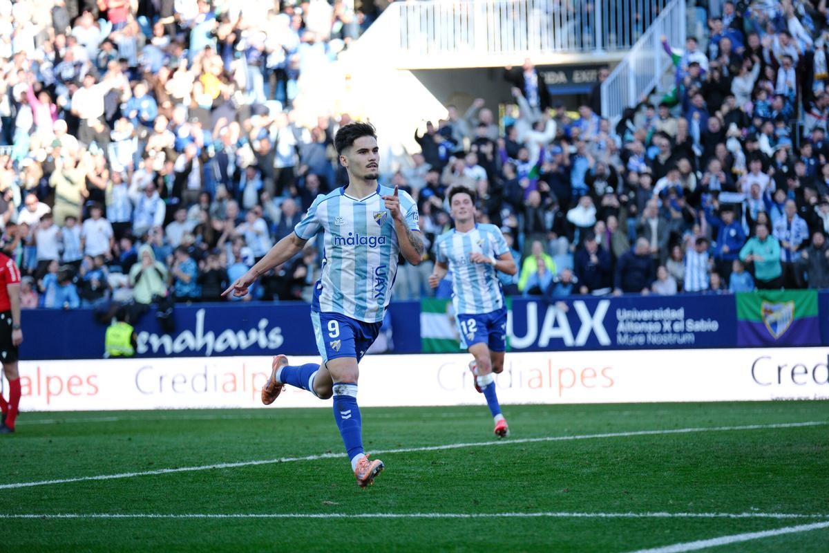 Chupete ya suma nueve goles esta temporada con el Málaga CF.