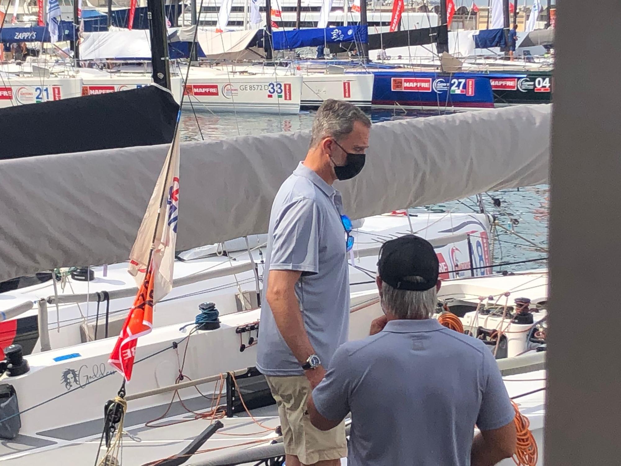 Felipe VI, preparado para su segundo día de competición