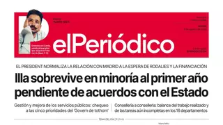 La portada de EL PERIÓDICO del 8 de agosto de 2025