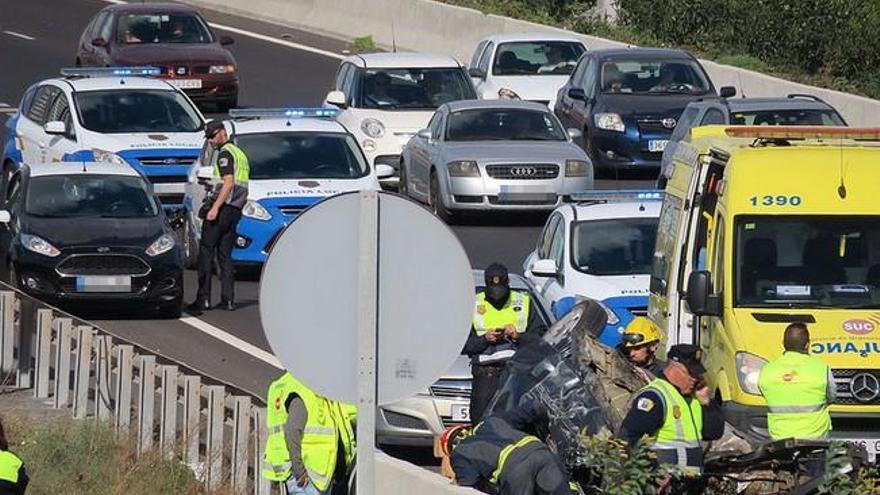 Un fallecido en un accidente en la Circunvalación de Arrecife