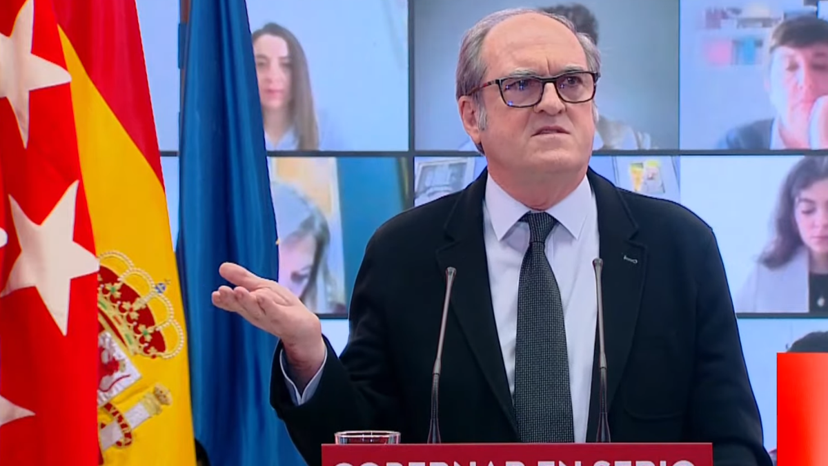 Ángel Gabilondo, en la presentación de su candidatura a la presidencia de la Comunidad de Madrid.