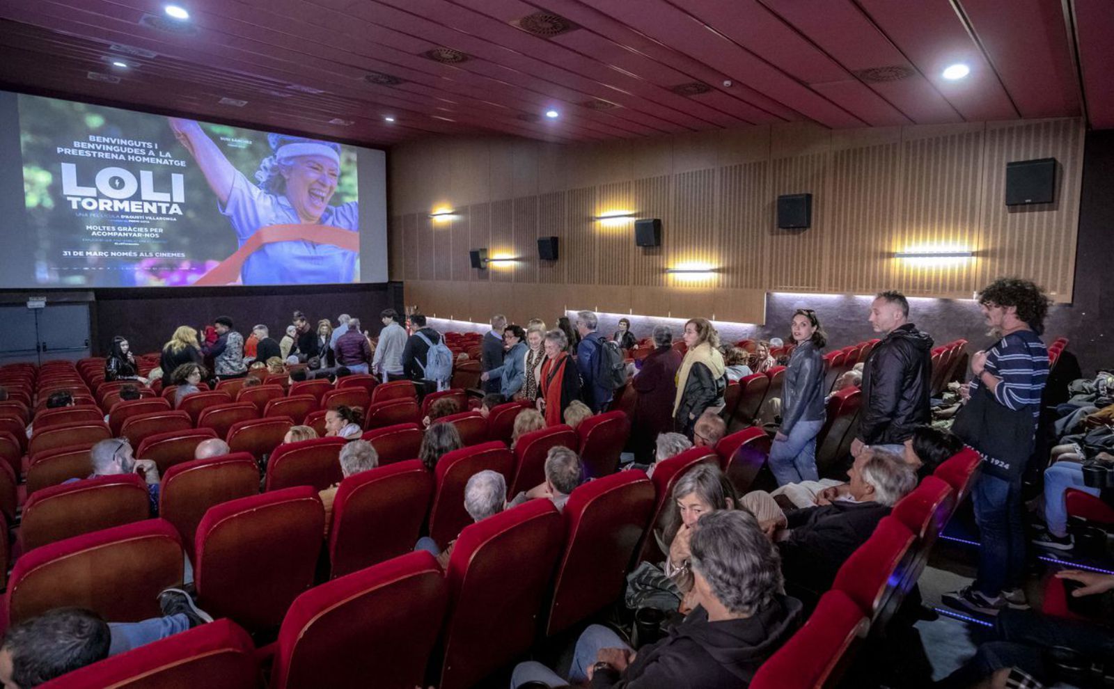 La sala Augusta se llenó anoche en el preestreno en Palma.