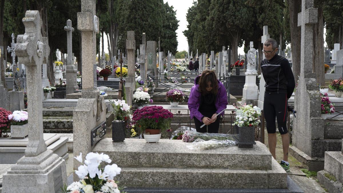 El cementerio de Zamora, durante la Festividad de Todos los Santos