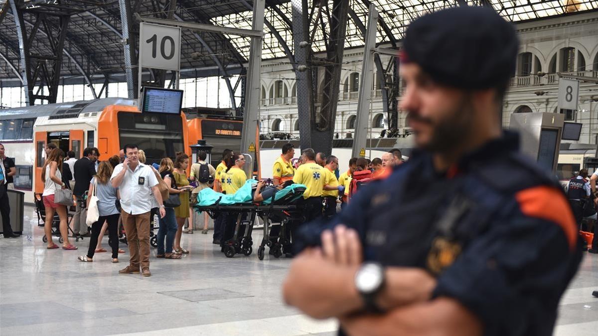 Accidente de tren en la estación de França.