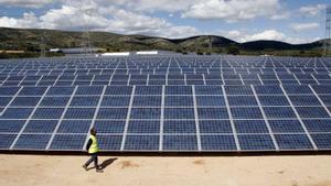 Imagen de un parque solar fotovoltaico.